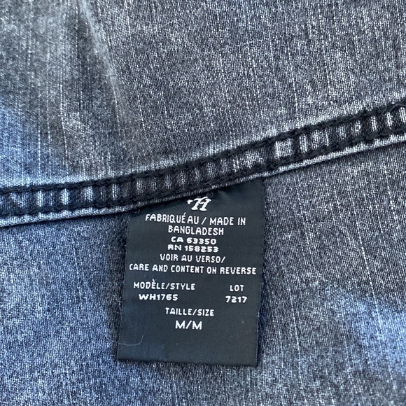 Wild Horse Black Distressed Wash Denim Jacket - Picture 5 of 6